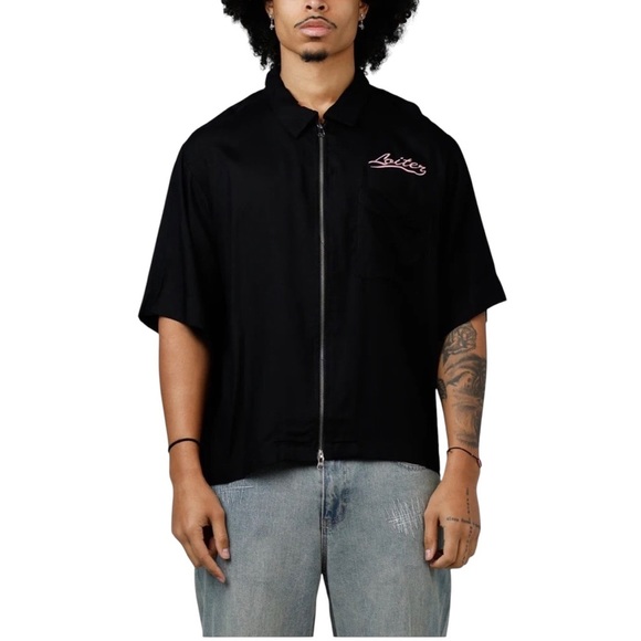 NWT Loiter | Calabasas Zip-Up Shirt - Picture 1 of 6